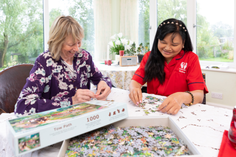 companionship gardening together image